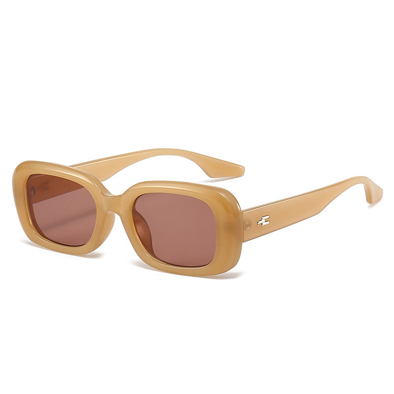 Wholesale Minimalist Retro Black Small Frame PC Sunglasses